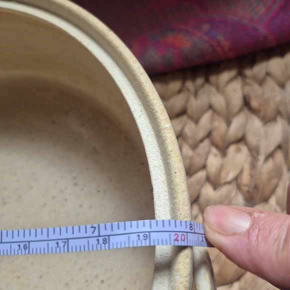 Large Vtg  Earthwear Golden Brown Pottery Dish/Bowl W/Lid Heavyweight - Picture 3 of 11